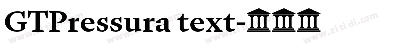 GTPressura text字体转换 GTPressura text字体转换